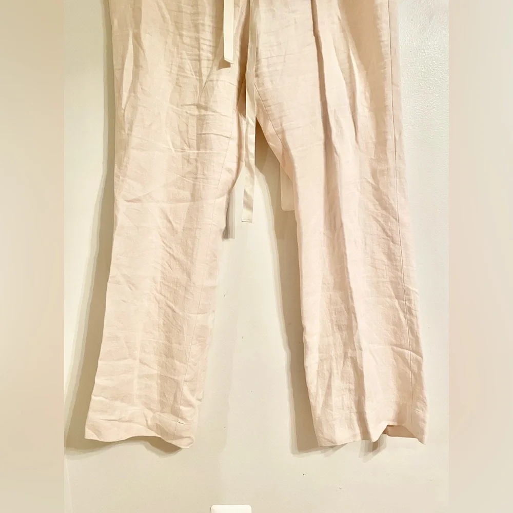 Talbot's: Classic Linen Trousers Cream Size 18W- EUC - Picture 4 of 9